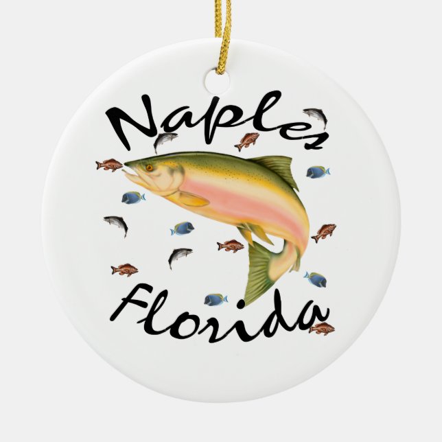 Fish assorted Souvenier Ceramic Tree Decoration (Front)