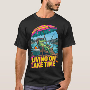 Fish at Fishing with Fishing rod & Hat T-Shirt