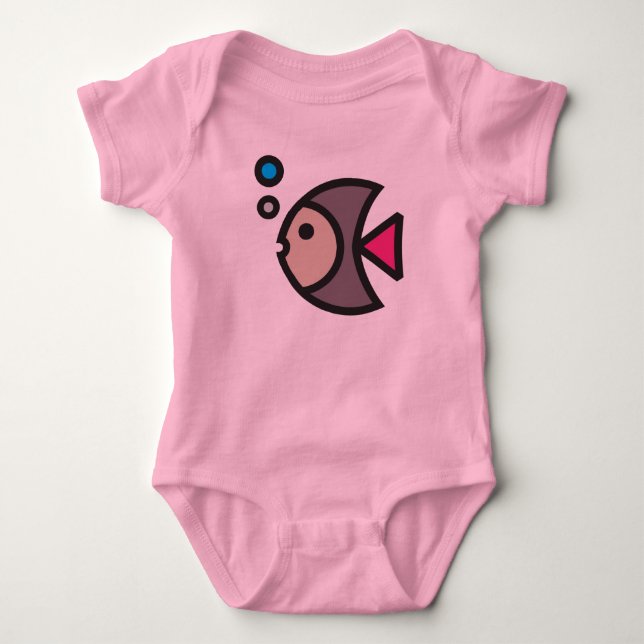 Fish Baby Bodysuit (Front)