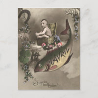 Fish Baby Four Leaf Clover Poisson d'avril