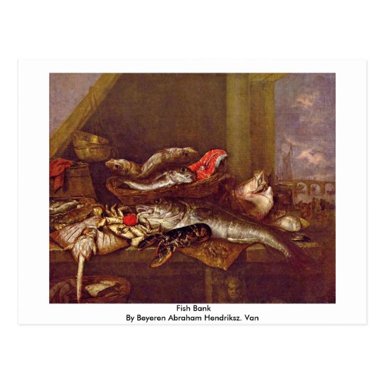 Fish Bank By Beyeren Abraham Hendriksz. Van Postcard