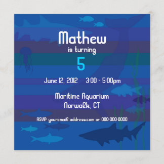 Fish Birthday Invitation