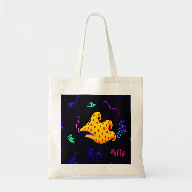 Fish Black Light Tote Bag (Front)