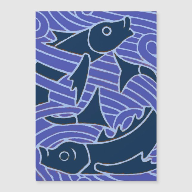 Fish Bold Swimming Ocean Blue Fishing (Front)