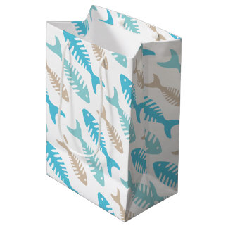 Fish Bone Medium Gift Bag