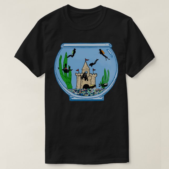 Fish Bowl Divers T-Shirt (Design Front)