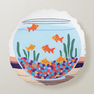 Fish Bowl Round Cushion