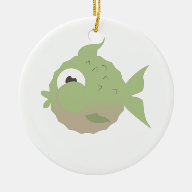 Fish Ceramic Tree Decoration (Front)