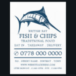 Fish & Chip Shop Restaurant Menu Advertising Flyer<br><div class="desc">Fish & Chip Shop Restaurant Menu Advertising Flyer by The Business Card Store.</div>