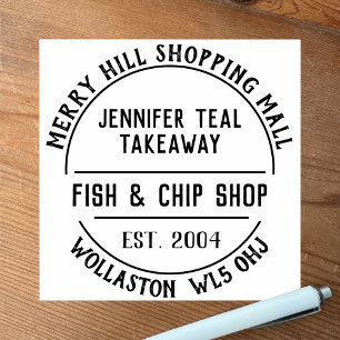 Fish & Chip Shop Rubber Stamp