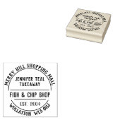 Fish & Chip Shop Rubber Stamp (Stamped)