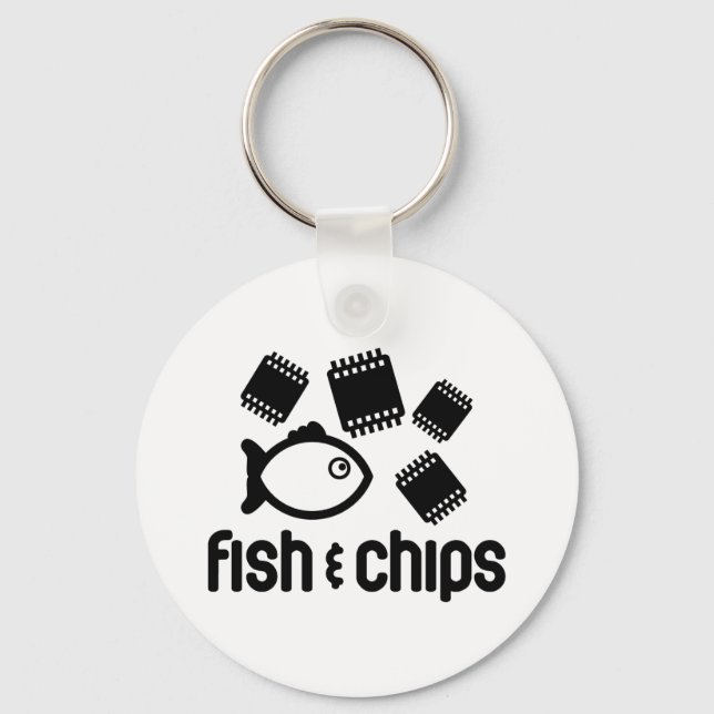 Fish & Chips Key Ring (Front)