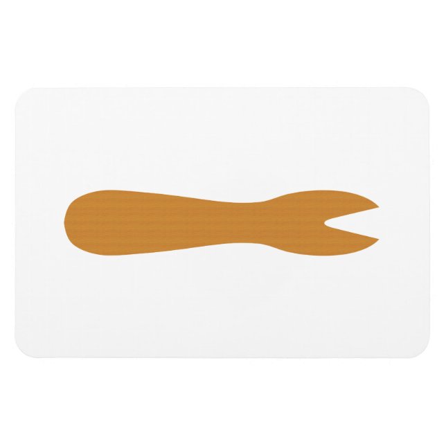 Fish & Chips Shop Wooden Fork Magnet (Horizontal)