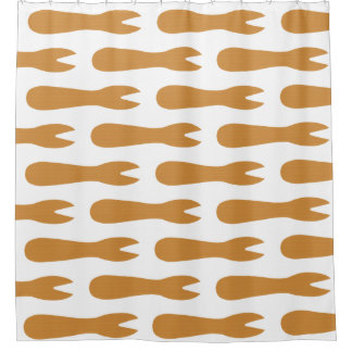 Fish & Chips Shop Wooden Fork Shower Curtain