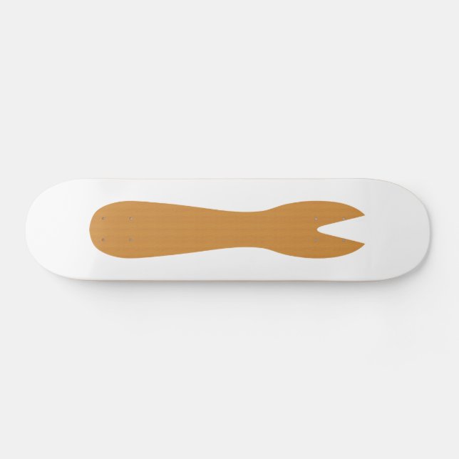Fish & Chips Shop Wooden Fork Skateboard (Horz)