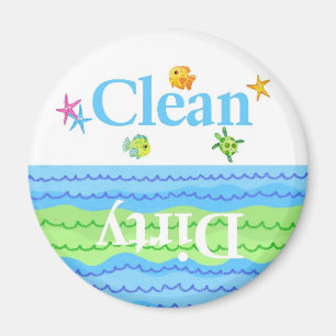 Fish Clean Dirty Dishwasher Magnet