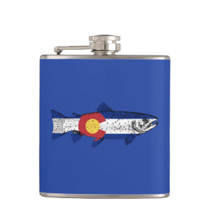 Fish Colorado Hip Flask