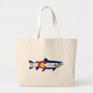 Fish Colorado Large Tote Bag