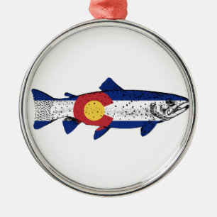Fish Colorado Metal Tree Decoration