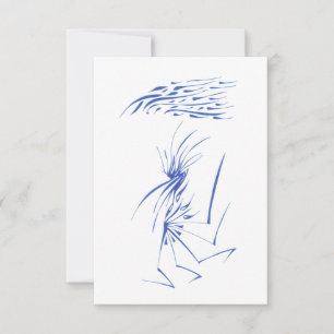 Fish Colourful Abstract Tribal Tattoo Art Thank You Card