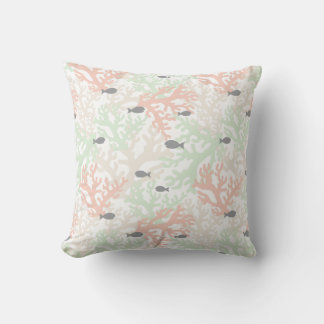 Fish Coral Reef Pattern Pillow