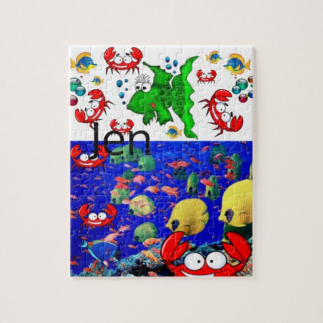 Fish Crab Jigsaw Puzzle (Vertical)
