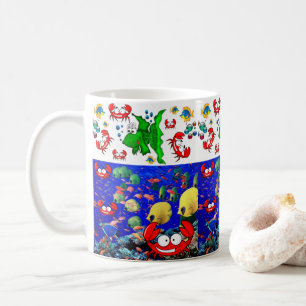 Fish Crabs Ocean Beach Mug