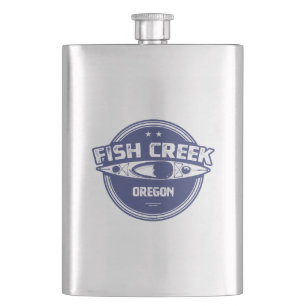 Fish Creek Oregon Kayak Hip Flask