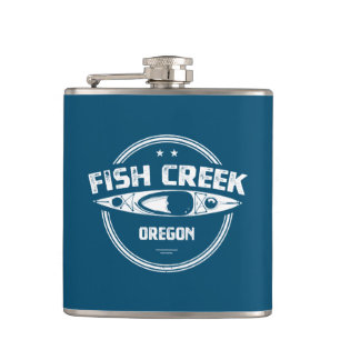 Fish Creek Oregon Kayak Hip Flask