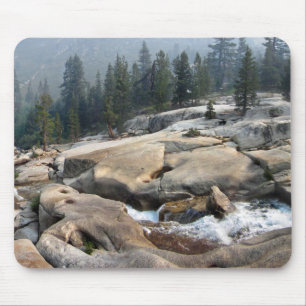 Fish Creek Waterfalls in Cascade Valley - Sierra Mouse Mat