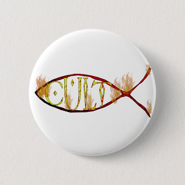 Fish Cult 6 Cm Round Badge (Front)