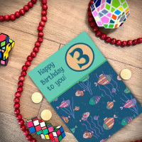 Fish Cute Inspirivity Customised Birthday Card