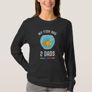 Fish Dad Gay Pride Lgbt Lgbtq Rainbow Cute Pet Fis T-Shirt