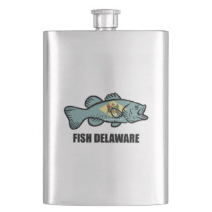Fish Delaware Hip Flask