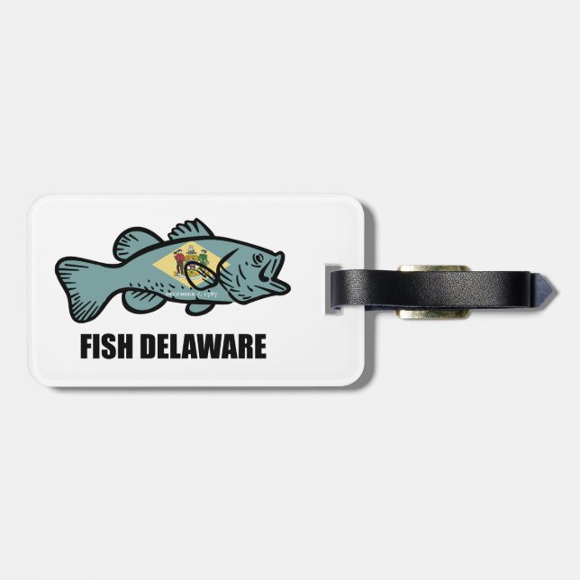 Fish Delaware Luggage Tag (Back Horizontal)