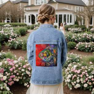 Fish Denim Jeans Jacket
