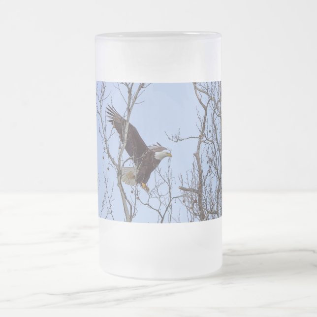 Fish Dinner Delivery Painterly Frosted Mug (Center)