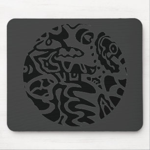 "Fish Disc" Abstract Mouse Mat