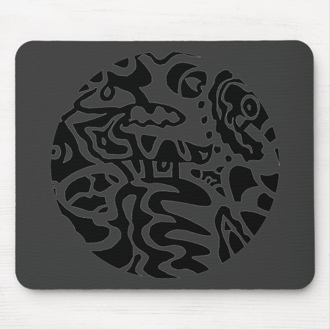 "Fish Disc" Abstract Mouse Mat (Front)