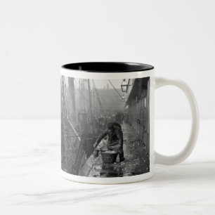Fish docks, Grimsby, early 20th century Two-Tone Coffee Mug