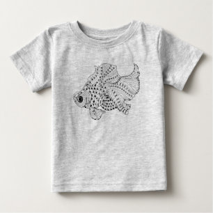 Fish Doodle Baby T-Shirt
