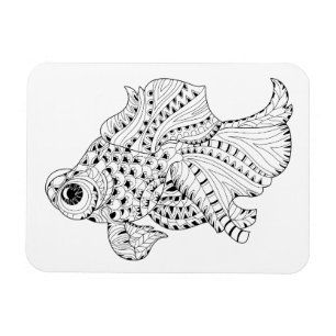 Fish Doodle Magnet