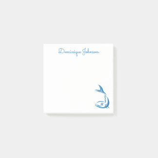 Fish Drawing Personalised Post-It® Notes