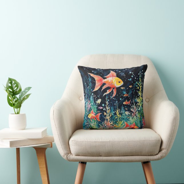 Fish Dreamland, aquarium perfection, Cushion (Chair)