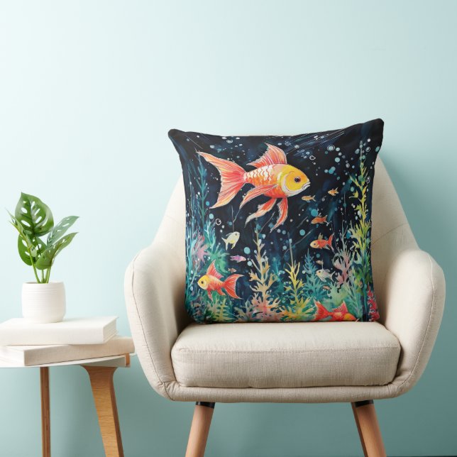 Fish Dreamland, aquarium perfection, Cushion (Chair)