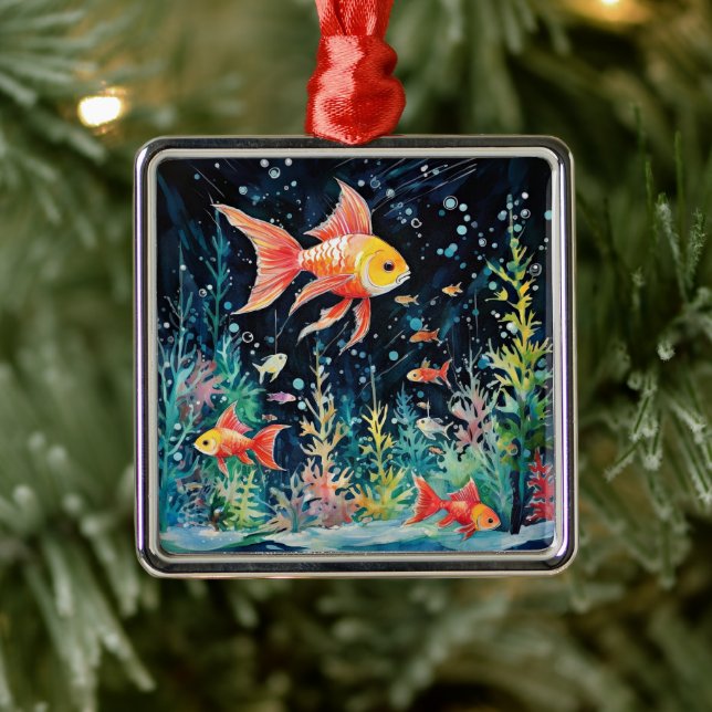 Fish Dreamland, aquarium perfection, Metal Tree Decoration (Tree)