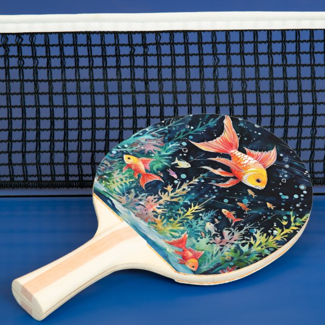 Fish Dreamland, aquarium perfection, Ping Pong Paddle (Insitu)