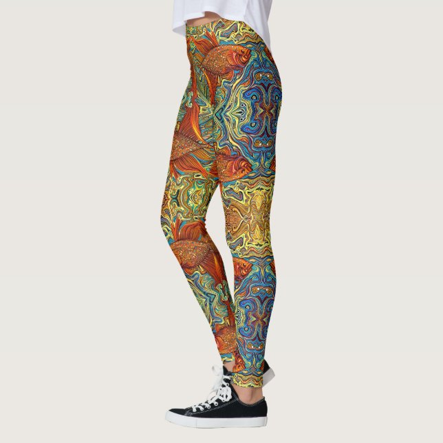 Fish Dreams Leggings - Pretty (Left)