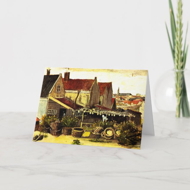 Fish Drying Barn by Vincent van Gogh Card (Front)