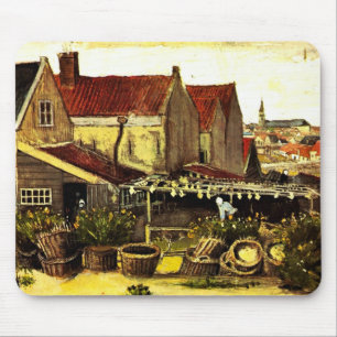 Fish Drying Barn by Vincent van Gogh Mouse Mat